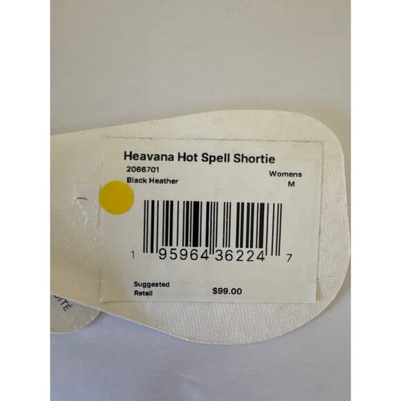 PRANA Heavana Hot Spell Shortie one piece Black Heather Size Medium NWT - Picture 4 of 9